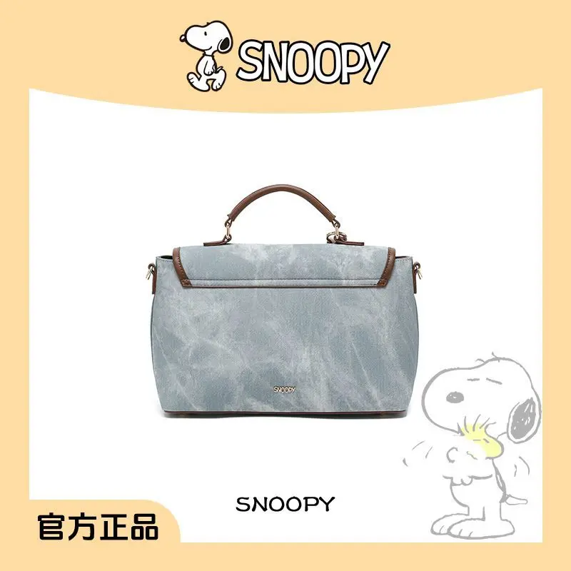 Kawaii Snoopy femmes Denim sac à bandoulière dessin animé sac à bandoulière pour filles vêtements de rue à la mode moto sac à main minimaliste