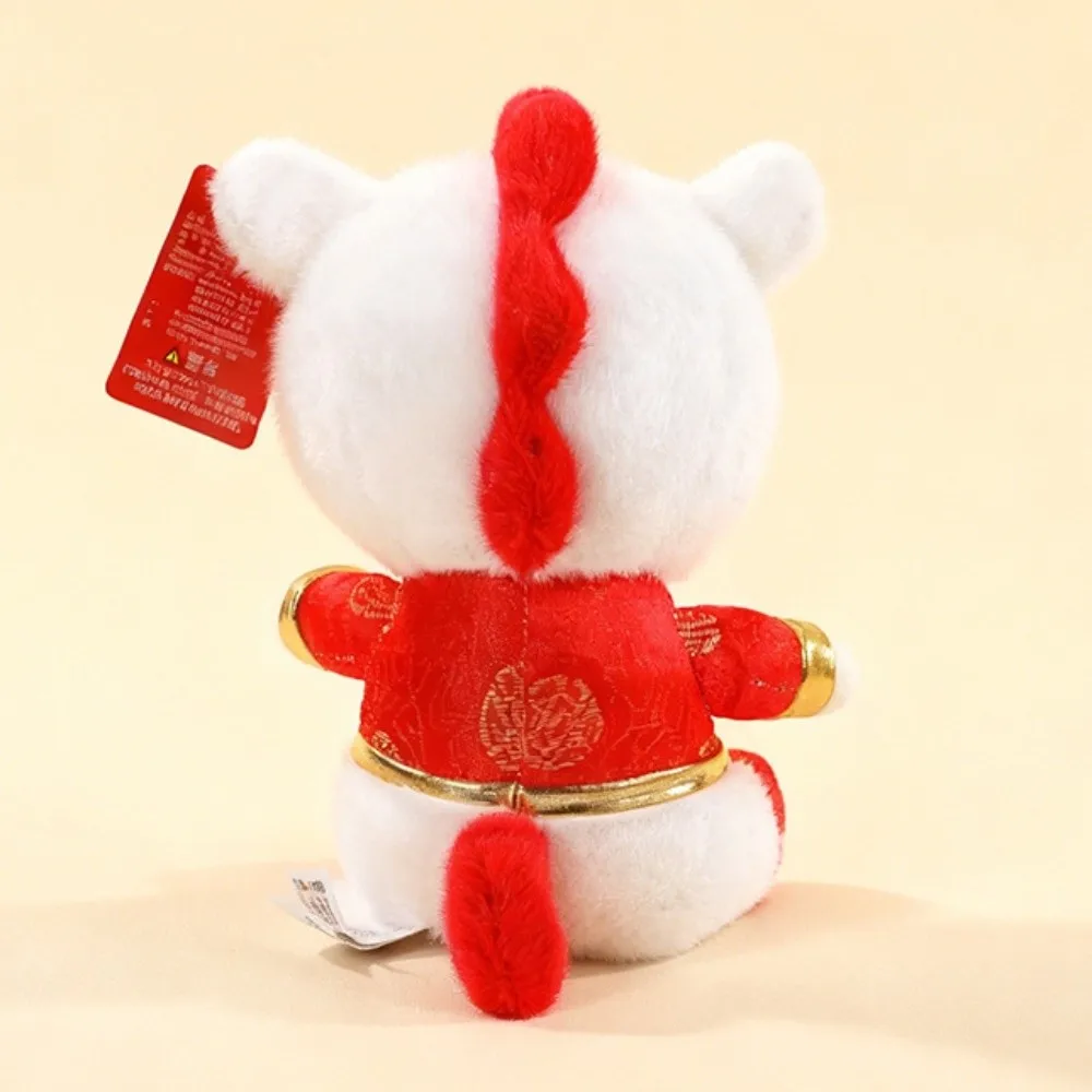 Divertido disfraz chino 2026 caballo muñeco de peluche mascota lindo caballo de peluche juguete blanco creativo pony del zodiaco estatuilla decoración del hogar