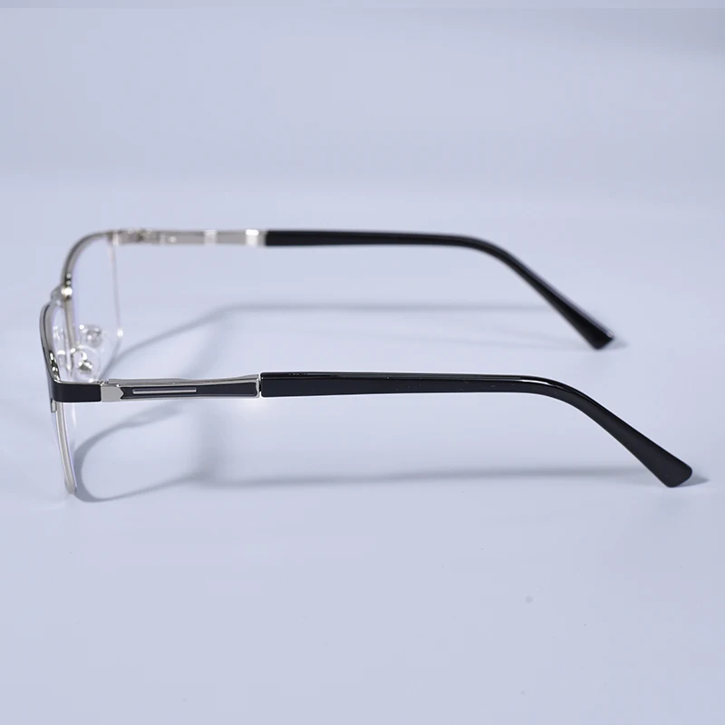 Männer Blau licht blockieren Lesebrille für Männer Metall Rahmen Magazin Leser Übergroßen Frühling Scharnier Rahmen Doppel Farbe + 125 + 175 + 22 – Detail 7
