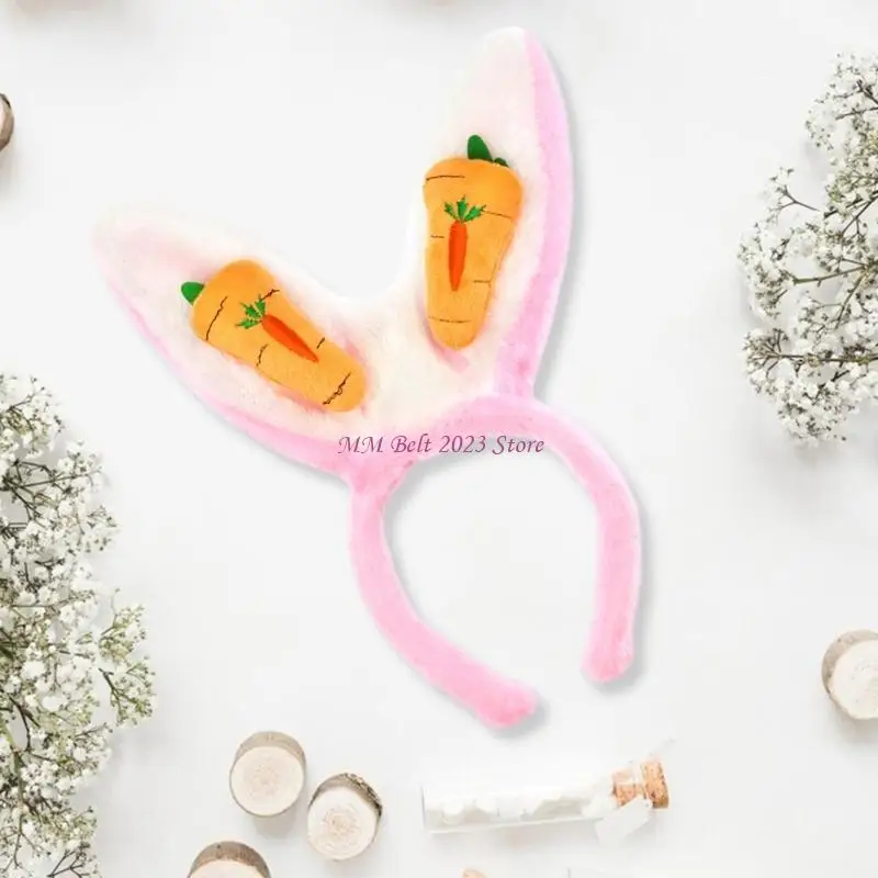 49me króliki cosplay makijaż pałąk na głowę słodkie wielkanocne nakrycia włosów opaski do włosów na nakryciu włosów na przyjęcie