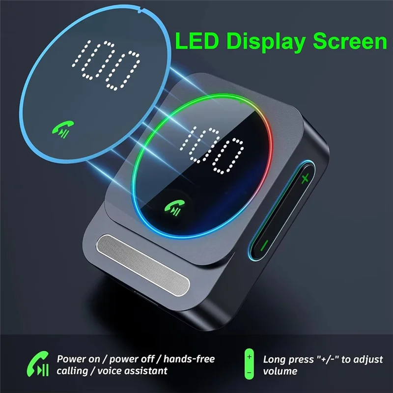 ABMF-Bluetooth 5.3 Receiver AUX Audio Adapter Car Home Stereo Headphones Wireless Output 3.5Mm One To Two Music Handsfree