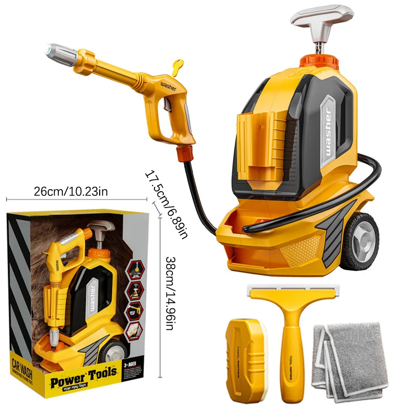 Kids Power Washer Toy, Kids Power Washer, Toy Power Washer For Kids, Power Tools Washer Kids, Toy Pressure Washer For Kids