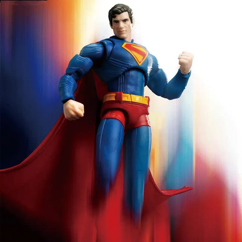 Original blokees dc liga da justiça david corenswet superman figura de ação modelo montagem brinquedos ornamento desktop presentes aniversário