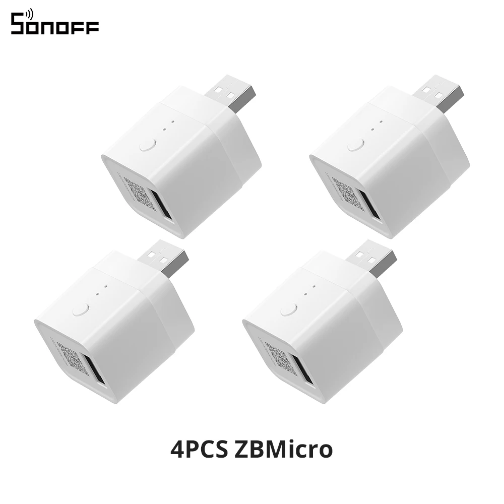 SONOFF ZBMicro Zigbee Micro USB Smart Adapter 1-10PCS Snel opladen Brede zenddekking Spraakbesturing eWeLink Alexa Google