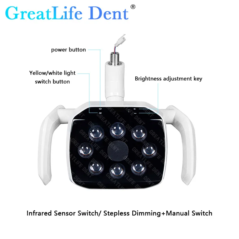 GreatLife Dent 36w Fashion Design Adjustable Dental Chair Shadowless Dental Operation Dental Led Light Surgery Lamp