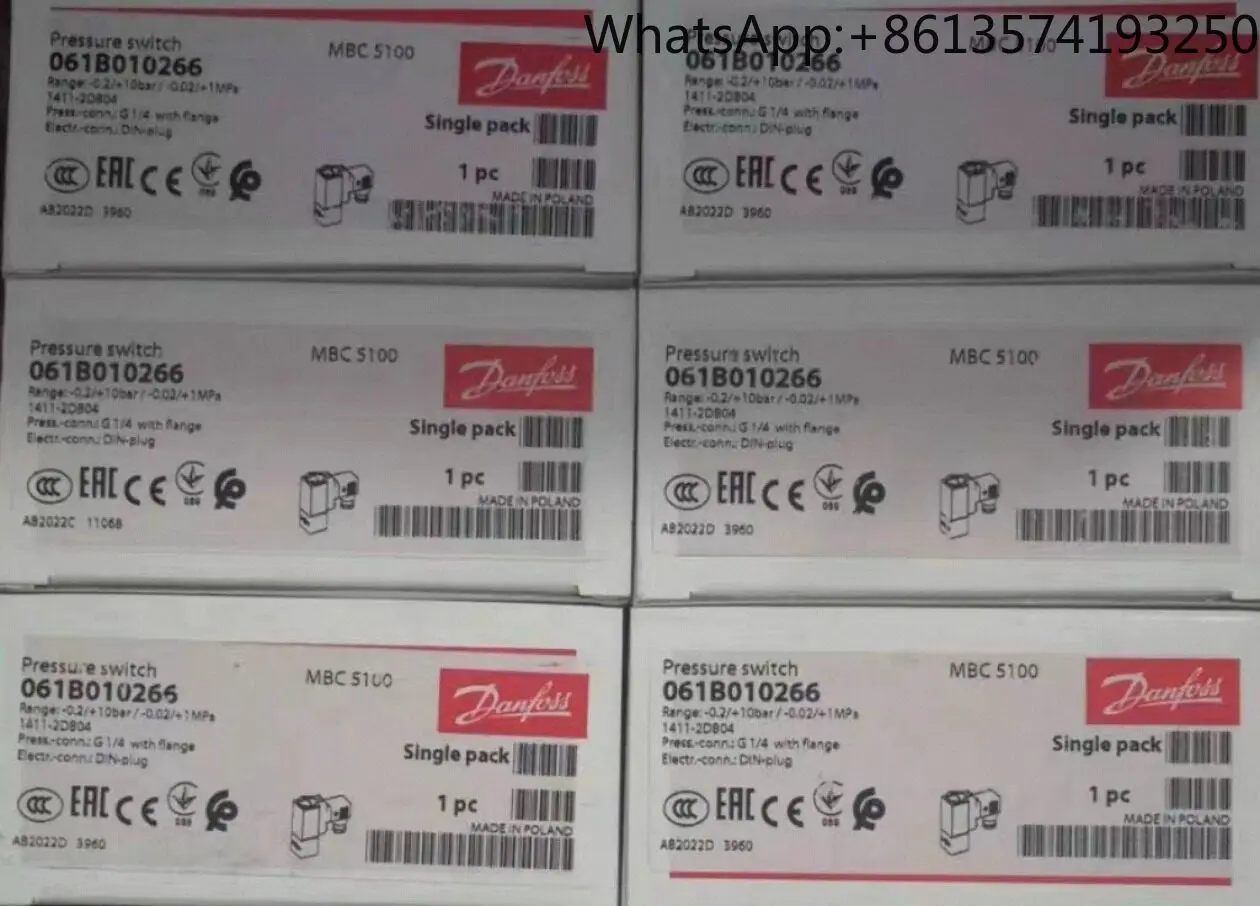 

Model 061B001066 New Danfoss Pressure Switchin stock