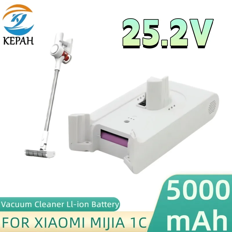 

НОВЫЙ беспроводной ручной пылесос, резервная батарея, подходит для Xiaomi Mijia 1C, высокая емкость 25,2 В, 5000 мАч, аксессуары P108