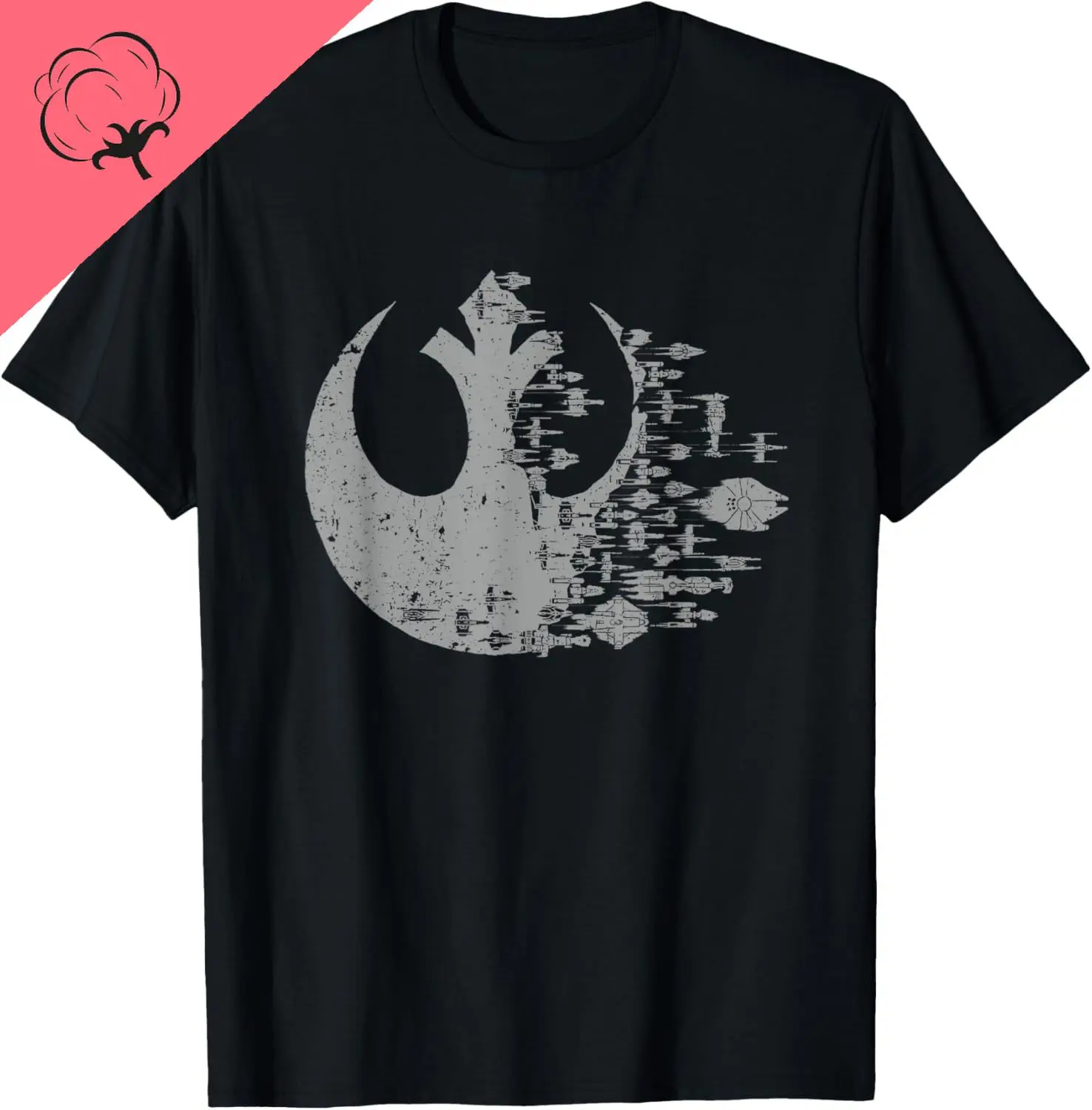 Símbolo de rebelião vintage, camiseta de ficção científica espacial casual algodão y2k streetwear unissex verão streetwear topos