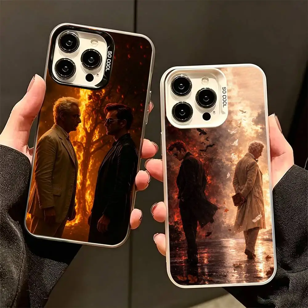 

Good Omens Season-Aziraphale andCrowley Phone Case For iPhone17 , 16,15,14,13,12,11,Pro,Max,Plus,XS,SE Shockproof Matte Cover