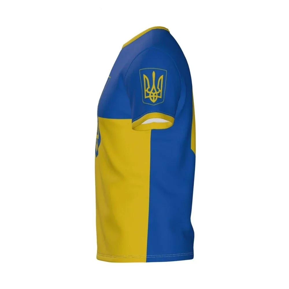 Ukrainian Flag National Emblem Graphic 3D Printed T-shirt Unisex Fashion Men\'s Tops  National Day Gifts Personalized Casual Tee