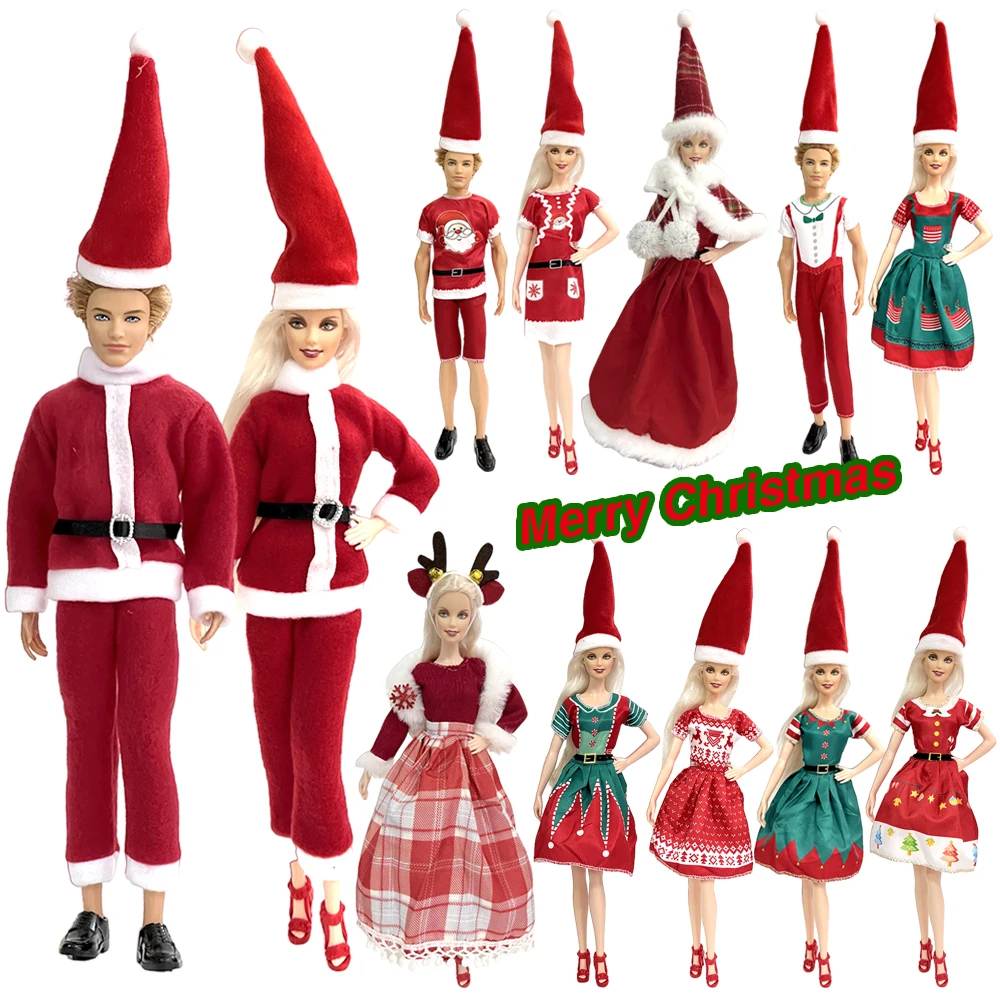 NK Multiple Choice Princess Fashion Christmas New Year Dress Party 1/6 Doll Clothes For BJD Doll Accessories Child Gift Toy JJ