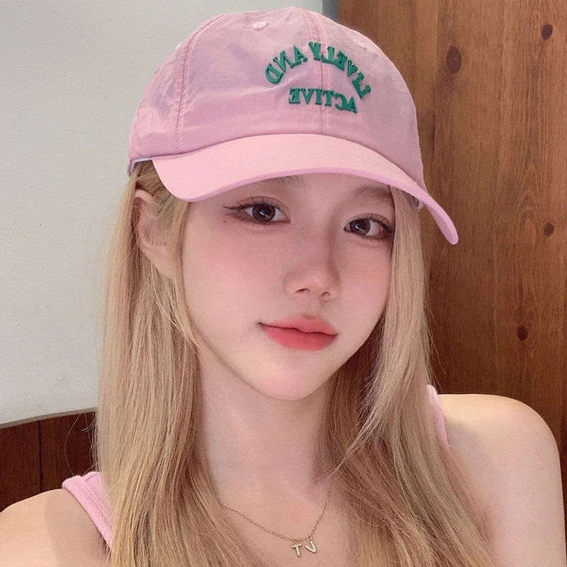 Summer Thin Baseball Cap for Women Soft Top Quick-Drying Sun Hat Korean Ins Student Hip Hop Casual Cap Outdoor Sport Golf Visors