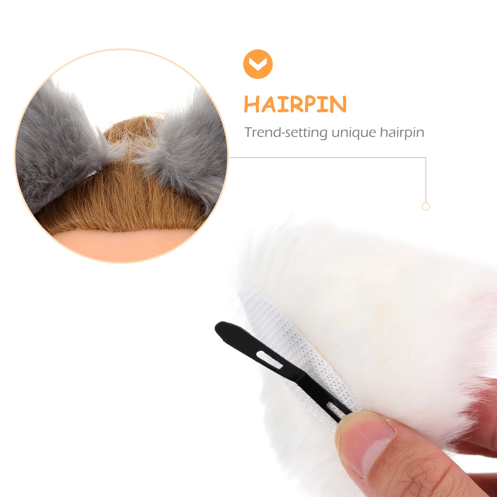 4-paar pluche kattenoor haarclip haarspeld hoofdtooi feest vos haarspeld cosplay dames