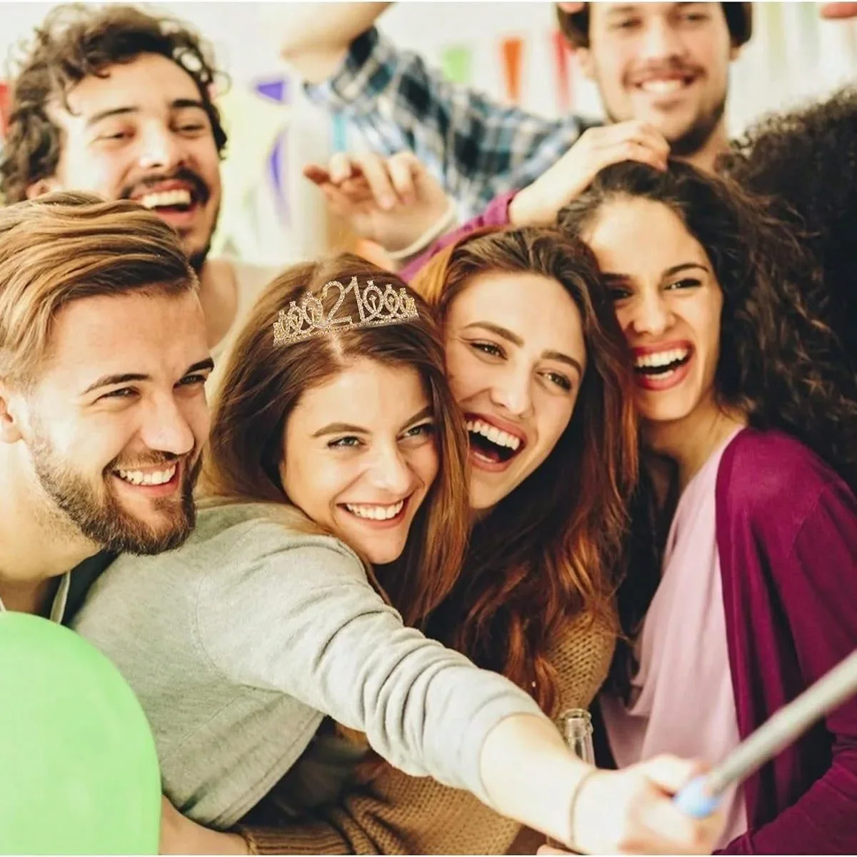 وشاح رائع وتاج عيد ميلاد تيارا، هدايا عيد ميلاد سعيد للملكة امرأة حفلة عيد ميلاد تفضل اللوازم والزينة
