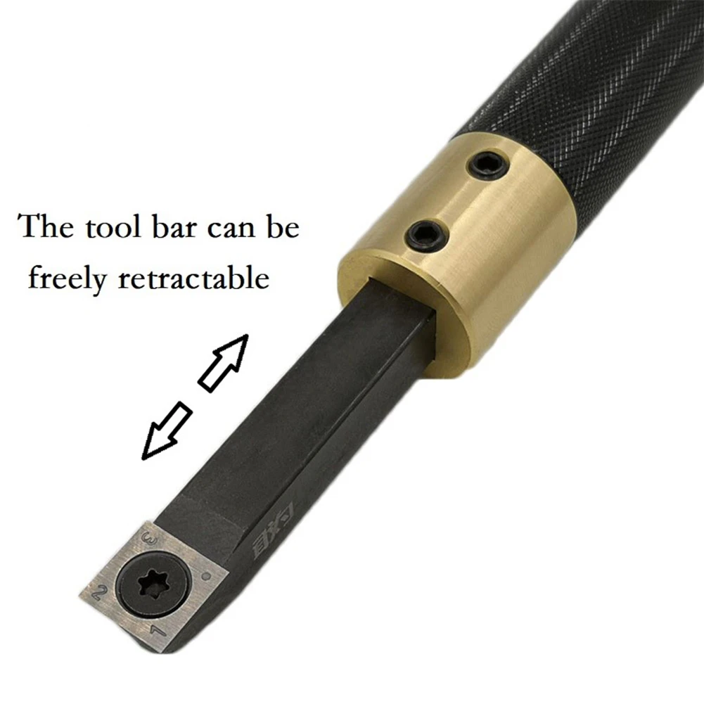 Aluminum Alloy Hollowing Wood Turning Tools Knurling Insert Cutter Handle Lathe Extension Handle For Lathe Turning Tool