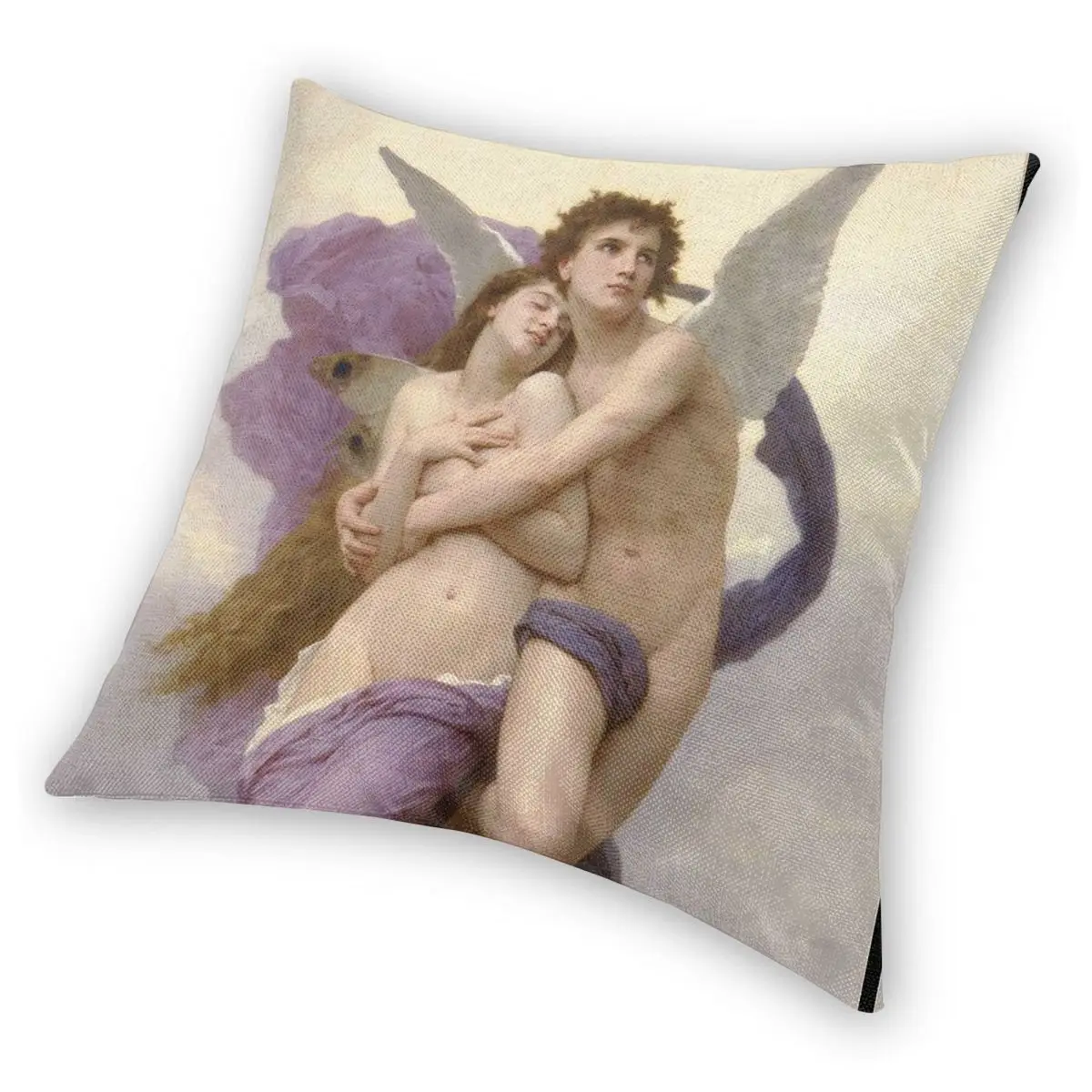 اختطاف Psyche William-Adolphe Bouguereau ساحة المخدة البوليستر الكتان المخملية الإبداعية كيس وسادة غطاء وسادة السيارة