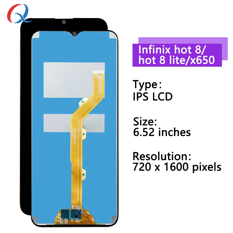 screen replacement for infinix Hot 8 lcd pantalla For Infinix X650 lcd Mobile Phone Lcds For x650 display