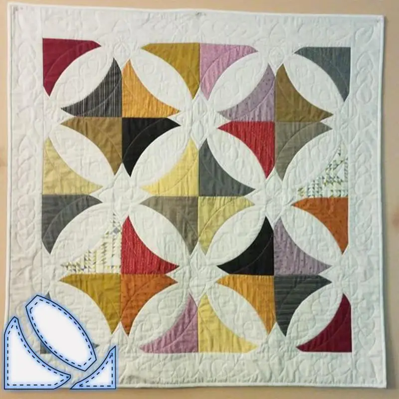 Quilting templates újrafelhasználható Buké Irtás quilting templates állítsa bel 3 Tűzött paplan Mérővessző állítsa quilting Anyagellátás számára Összevarrás gépi Riszt