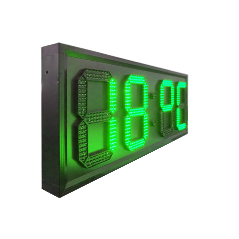 Personalizado feito 12 polegadas eletrônico tempo e placa de temperatura | gps tela de relógio eletrônico | sete-segmento