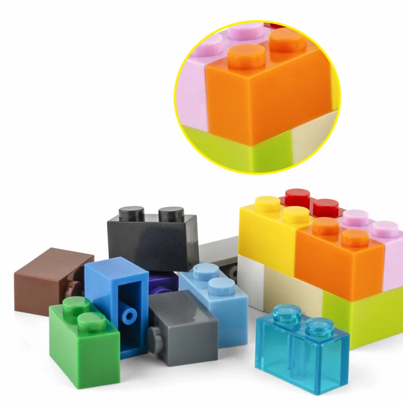 20pcs Small Particle 3004 High Brick 1x2 Building Block Parts DIY Compatible with Creative Gift Blocks Castle Toys