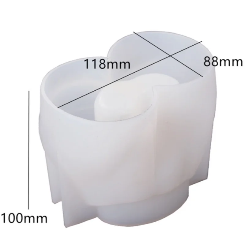 DIY Model Butt Flower Vase Silicone Molds Gypsum Pot Pen Holder Art Storage Decoration Desktop Ornament Resin Mold Handicrafts
