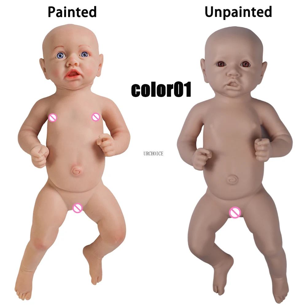 100% siold silikon Reborn Baby Dark African Girl 18 cali kolekcje realistyczne miękkie wodoodporne lalki bobas prezent