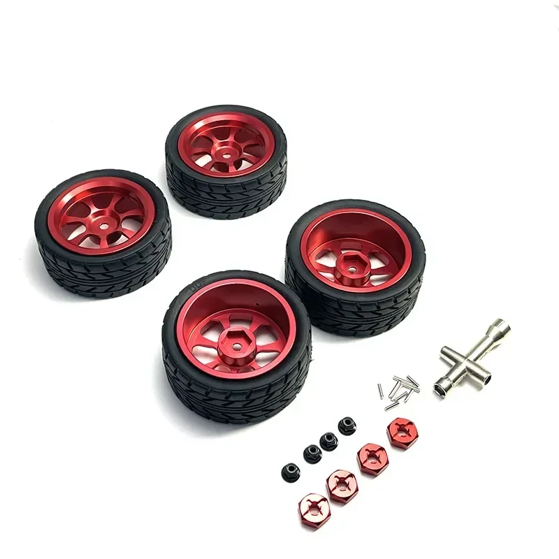 Adecuado para WLToys 1:12 1:14 1:18 accesorios de coche RC 124016 124017 124018 124019 144001   A959 y otras ruedas de actualización de metal.