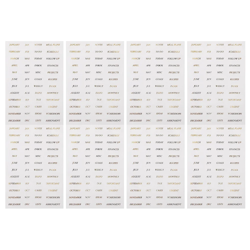 

Gold Foil Stickers English Word Decal For Scrapbook Diy Journaling Decorative Notebook Plan Pvc Stickers Month Planner