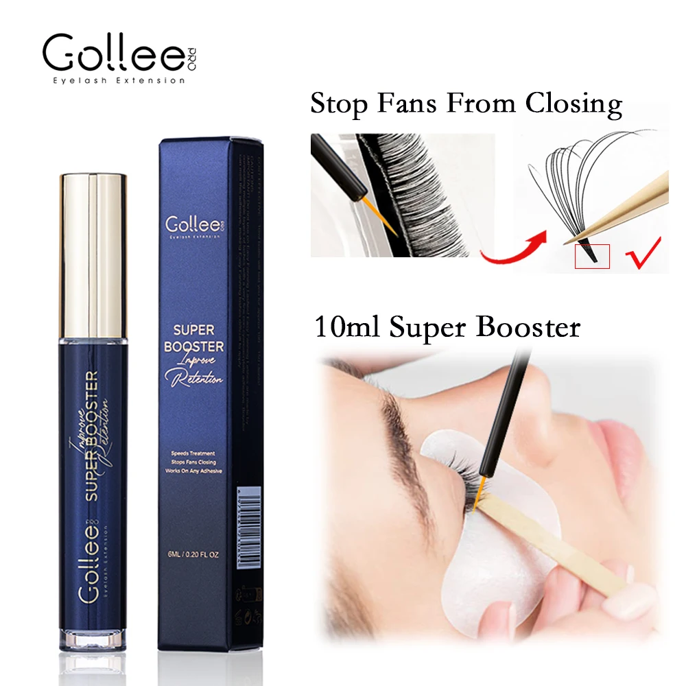 Gollee Lash Glue Extension 1s Dry Last 5-6 wees Bonder Adhesive Glue Banana Glue for Extension Waterproof Booster Stop Fan Close