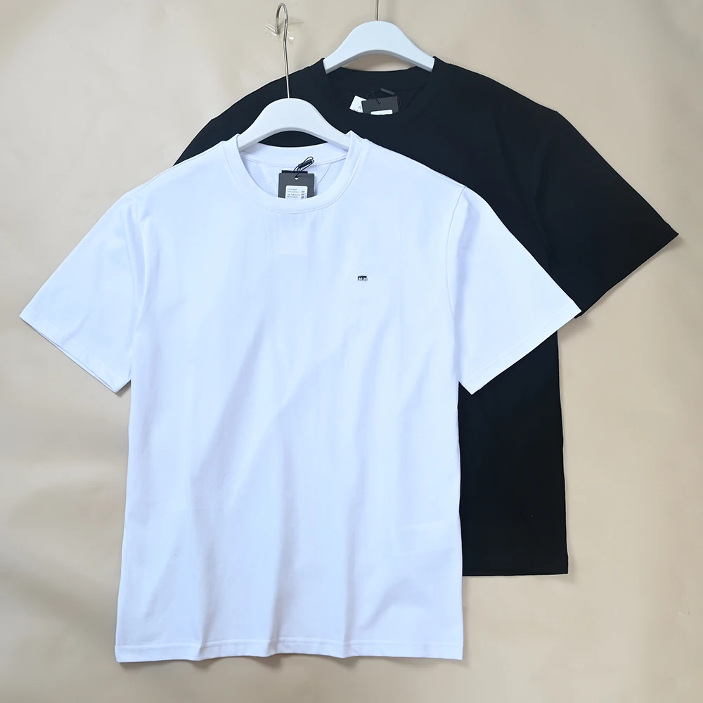 

Men's round Neck Short Sleeve T-Shirt Embroidered Label Breathable Cotton Casual Style Summer New Arrival Comfortable Skin-Fr...