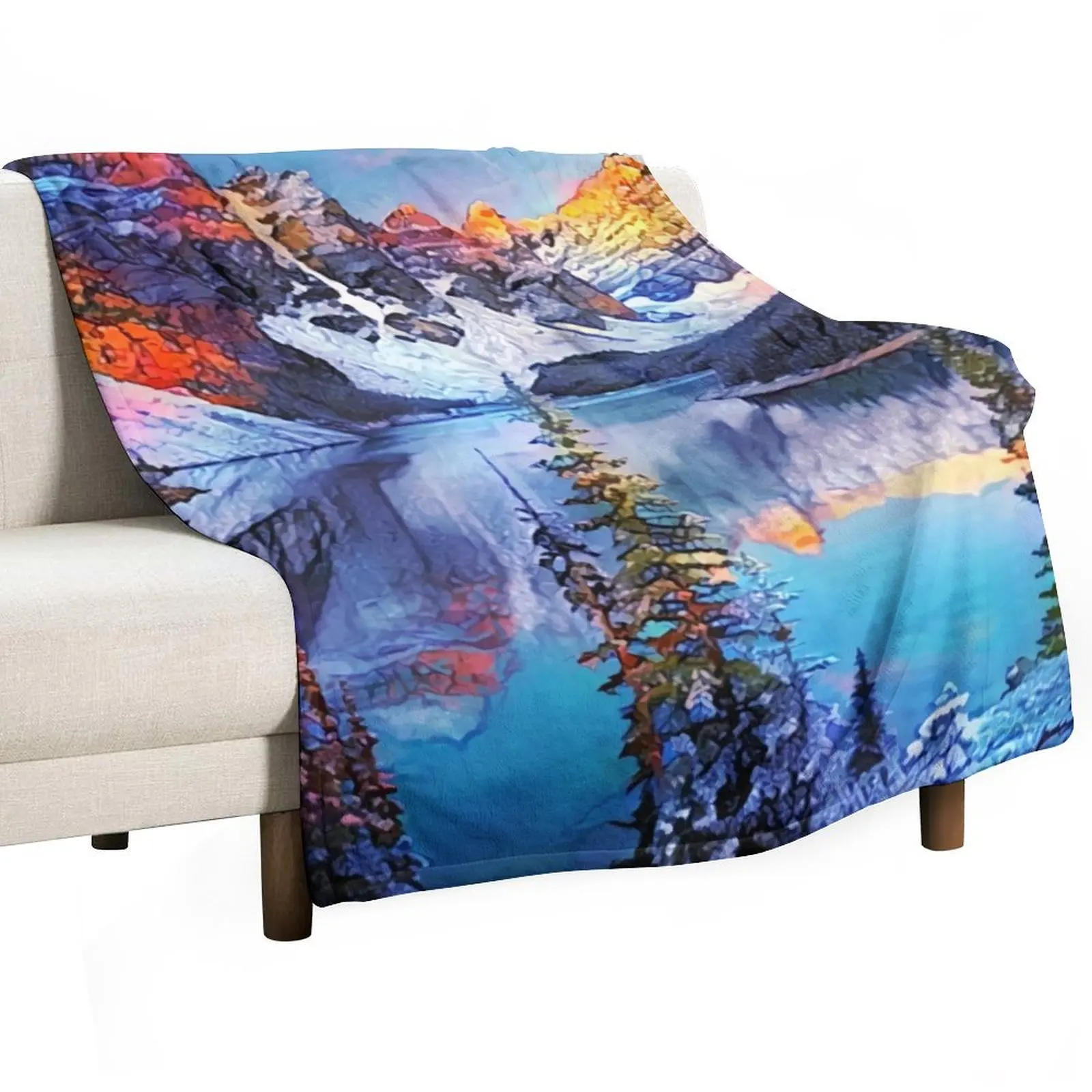 

Banff National Park Throw Blanket Comforter Giant Sofa Blankets