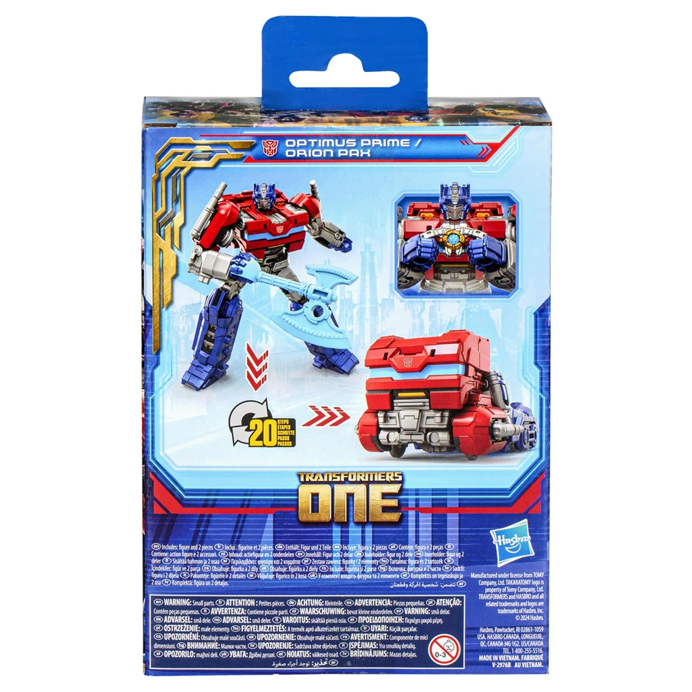 Hasbro Transformers Toys One Origin Movie Optimus Prime (Orion Pax) 5-Inch Action Figure Birthday Gift