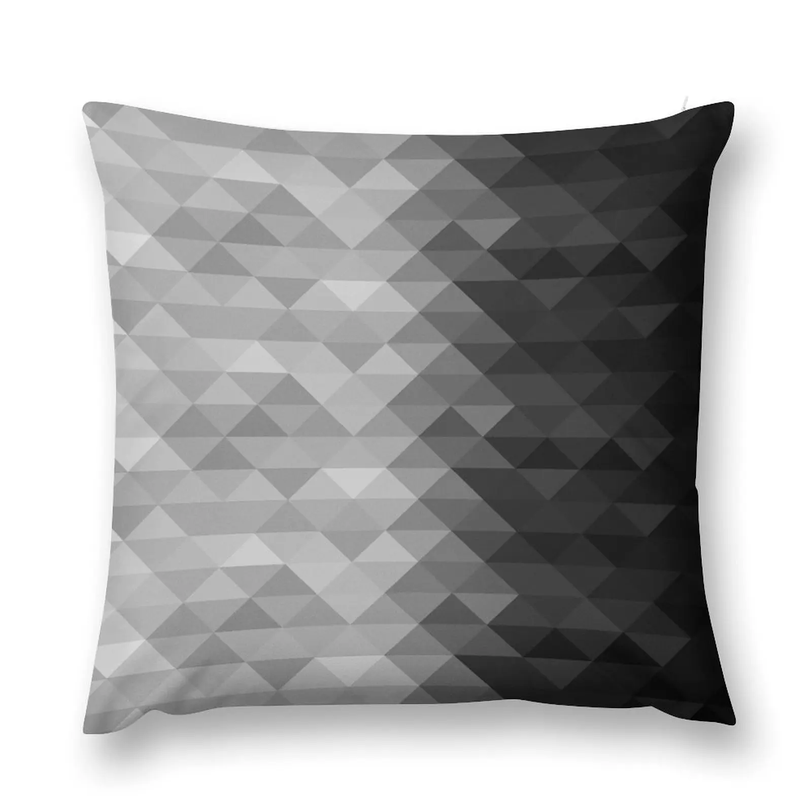 

Grayscale triangle geometric squares pattern Throw Pillow Rectangular Cushion Cover Pillow Decor pillow