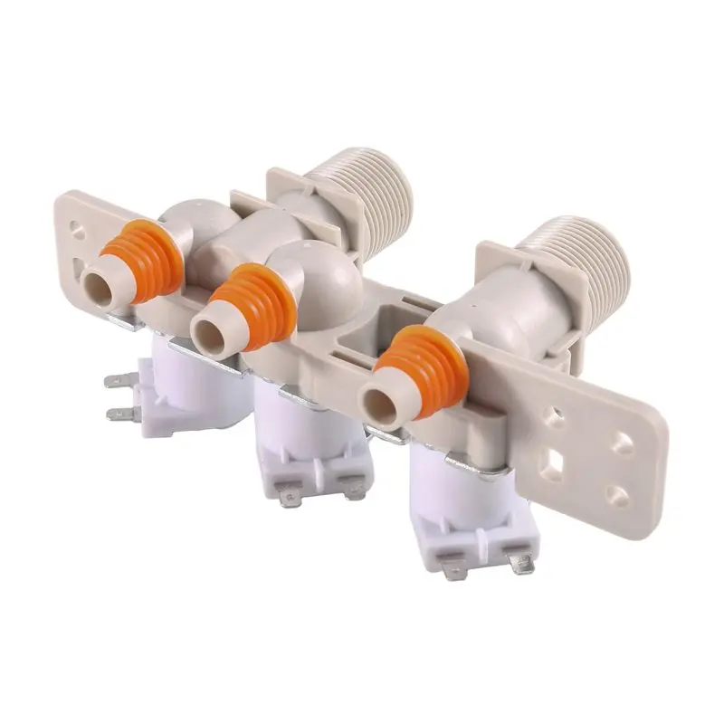 【OFERTA RAMADÁN】Válvula de Entrada de Agua Doble AJU72912230, Válvula de Entrada de Agua de Tres Vías, Repuestos para Lavadora 33490322