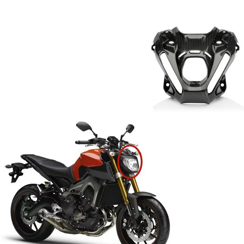 

F9-Motorcycle Head Light Lamp Cowl Head Cover Plate Inner Headlight Cover Fairing For MT-09 SP MT09 2021-2023 Parts (A)