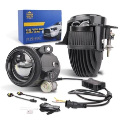 2.0 Inch Dual Laser Fog Light For Toyota Car Headlight Bi Led Lenses Mini Projector Yellow Light Waterproof 12V LED