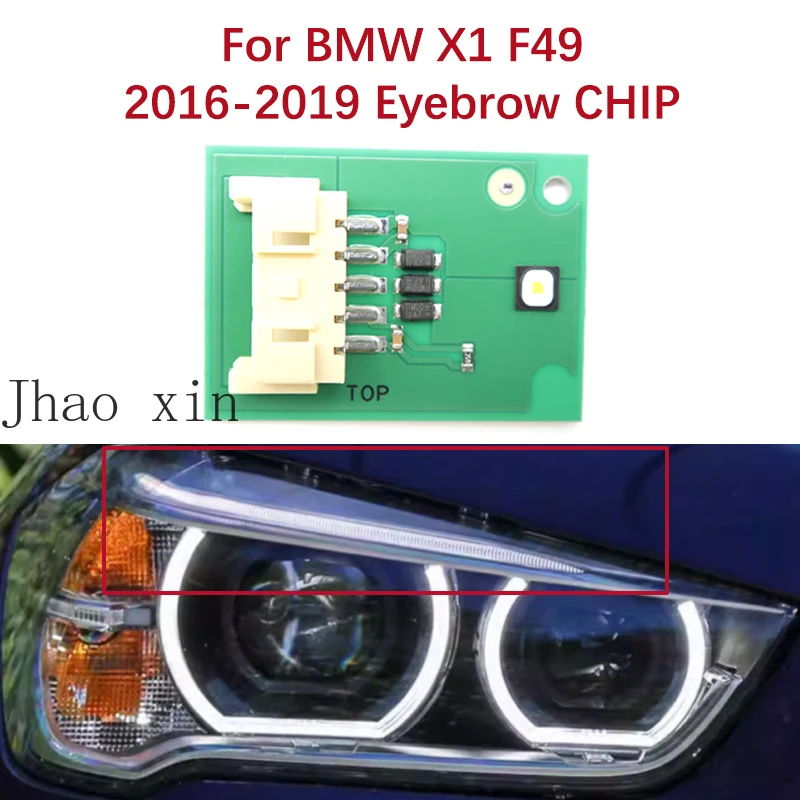 

Подходит для BMW X1 F49 (2016-2019) — Белый световой модуль для фар, плата источника света DRL Angel Eye, чип-балласт
