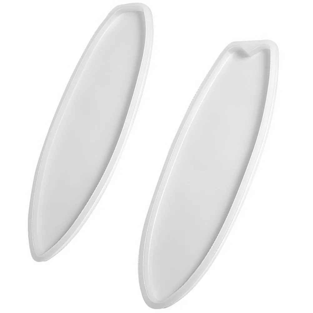 2 Pcs Surfboard Shaped Silicone Mold for Decor Reusable Non Stick Superior Material Perfect Details Ideal