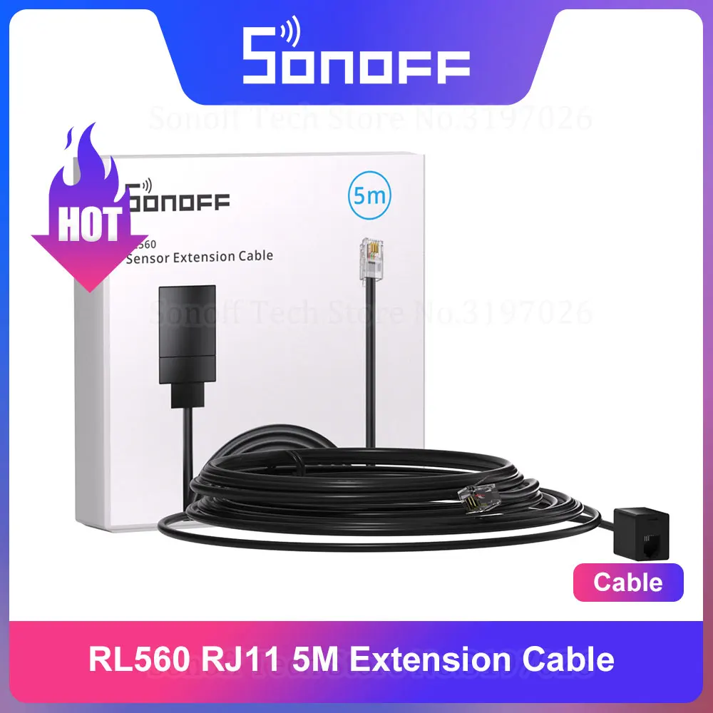 SONOFF THS01/WTS01 온도 습도 고정밀 센서 모니터 모듈 RL560 연장 케이블 지원 TH Elite/Origin