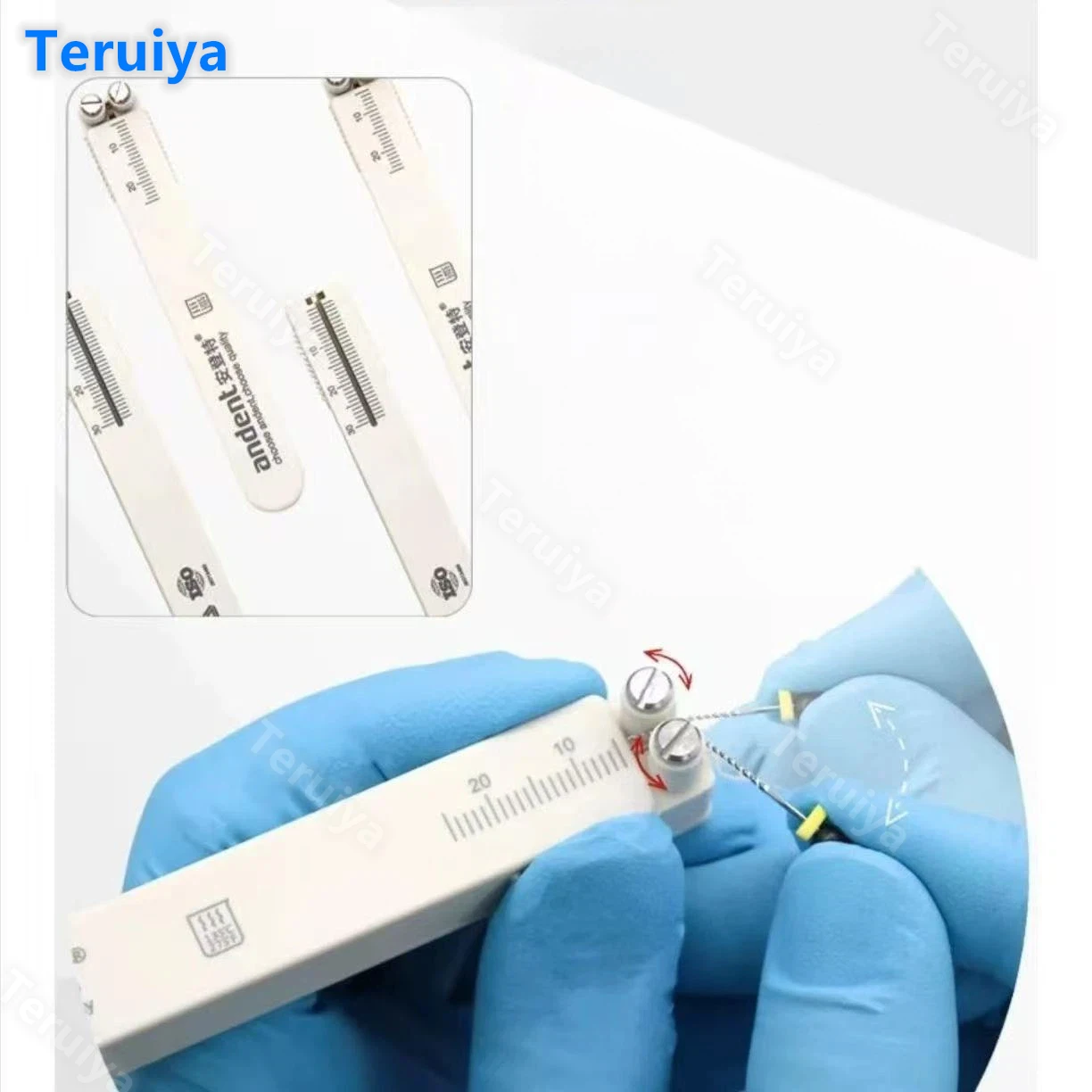 Professional Endodontic Roller Ruler - Autoclavable High-Temp Sterilizable for Root Canal File Pre-bending & Measurement
