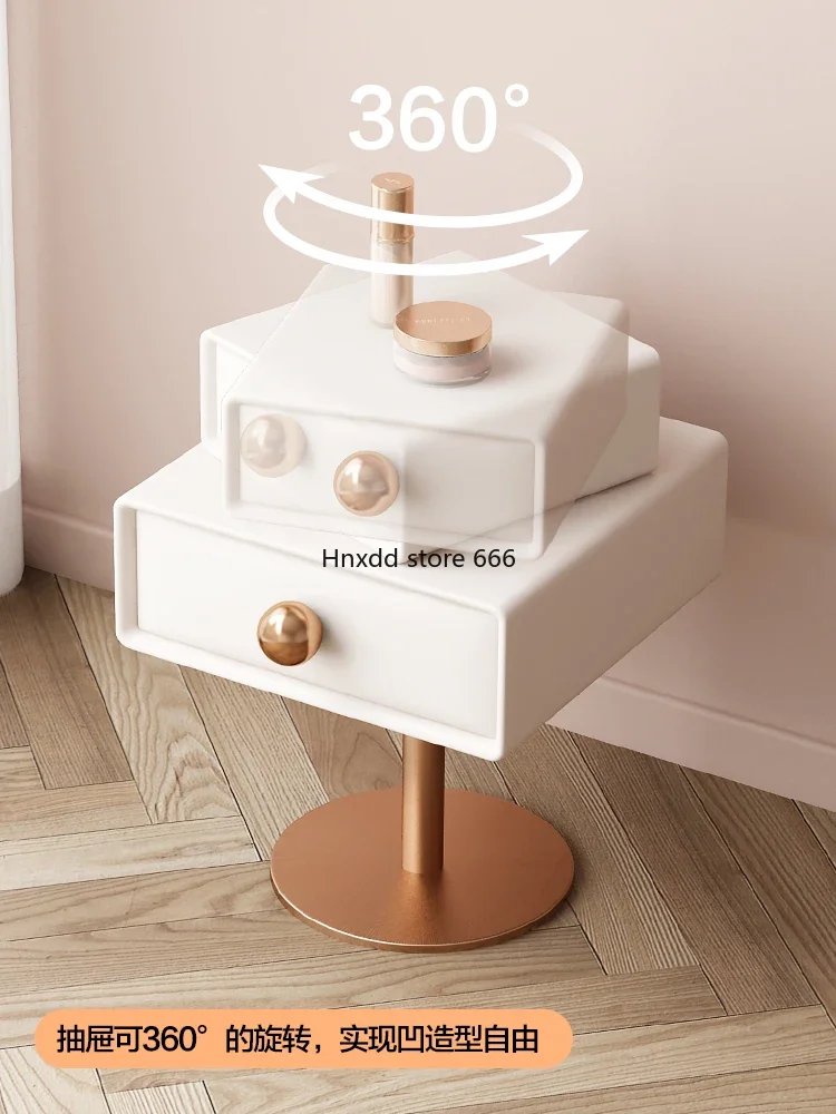 Children's modern minimalist creative design cream wind sugar cube bedside cabinet