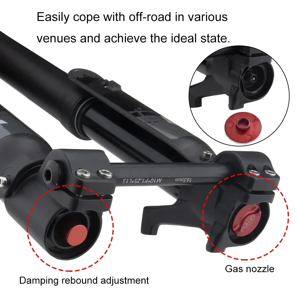 Bolay Inverted Fork Air suspension 26/27.5/29Inch mtb 15*110MM Double Shoulder Shock Absorber Fork 160mm Travel DH Downhill Fork