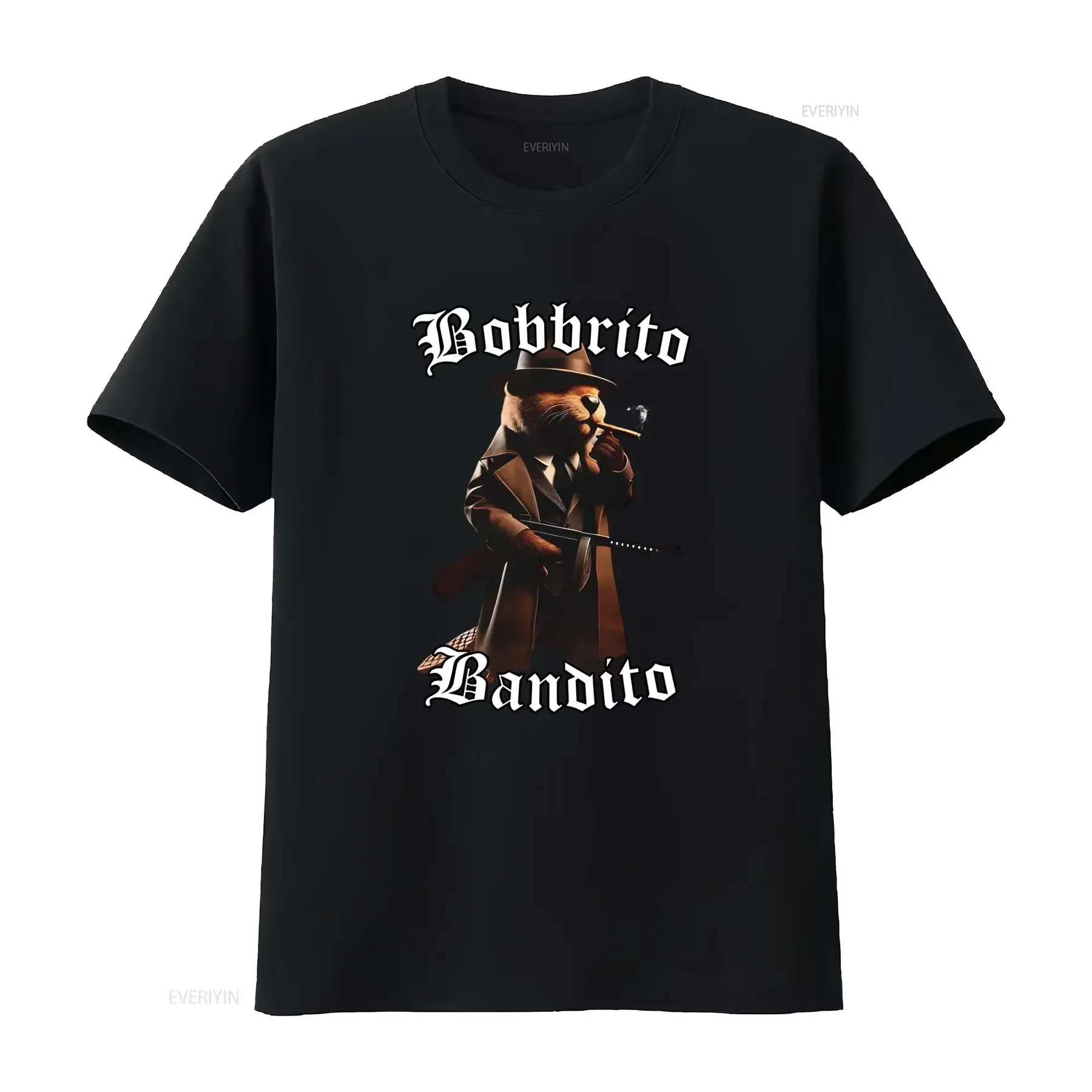 Bobritto Bandito Comfortable T Shirt with Funny Italian Meme Design Brainrot Humor for Style and Laughter vintage Washed