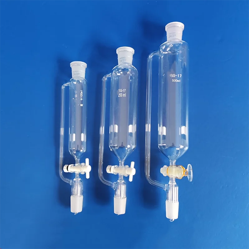 Glass piston PTFE piston standard mouth constant pressure dripping funnel 100ml250ml500ml1000ml