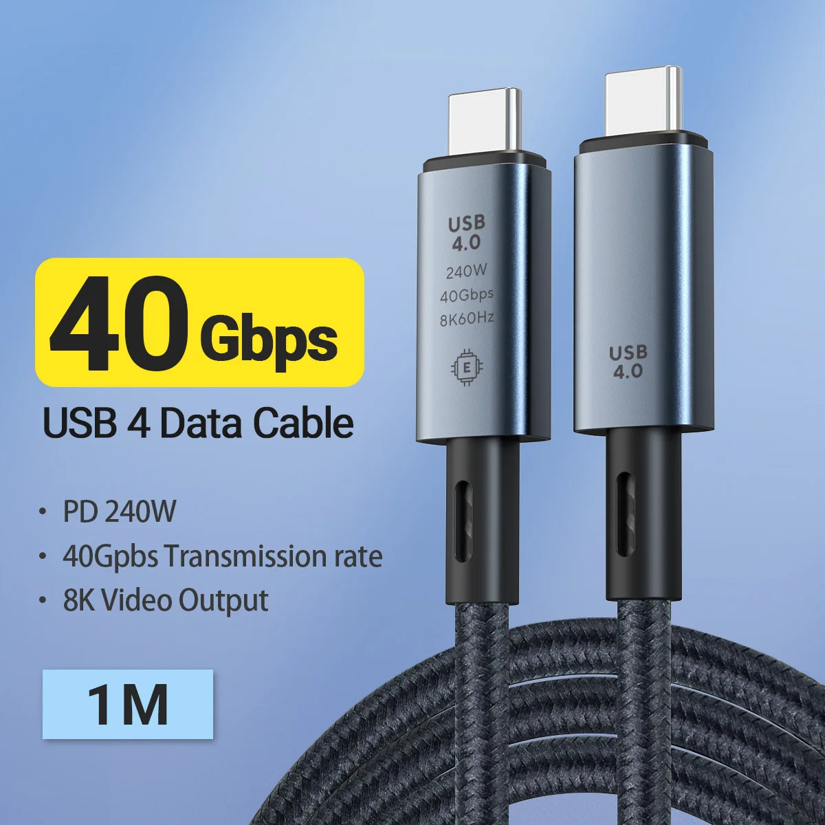 USB C to Type C Cable 240W PD3.1 Fast Charging 40Gbps Data Sync 8K 60Hz Video Cord for iPhone 15 16 17 Samsung Xiaomi Huawei