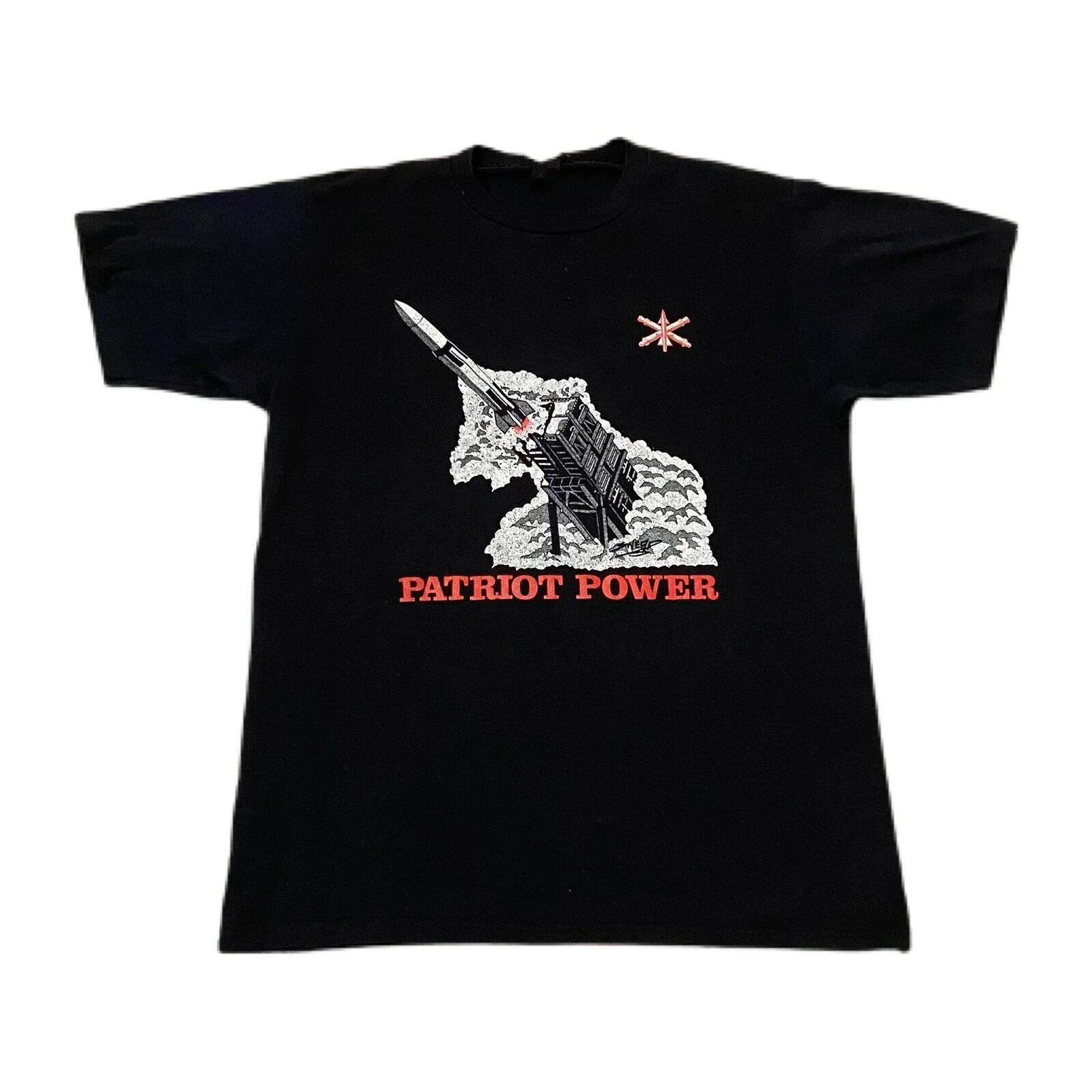 

Vintage Huge Power Missile Graphic T-Shirt Men’s Military High Quality Cotton, Breathable Top, Loose Casual T-shirt New S-3XL