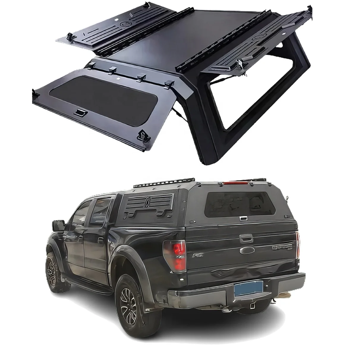 

Custom hot selling Waterproof Truck camper Canopy pickup hardtop canopy for Ford F150 hilux Ranger Raptor