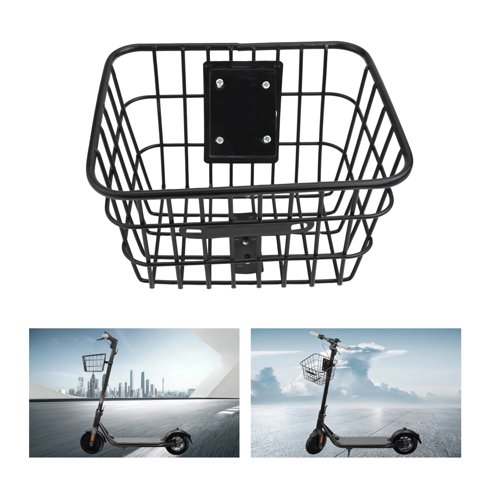 

Daily Use Grocery Transport Electric Scooter Basket Attractive Bicycle Accessory Easy Installation Process Large Capacity Design