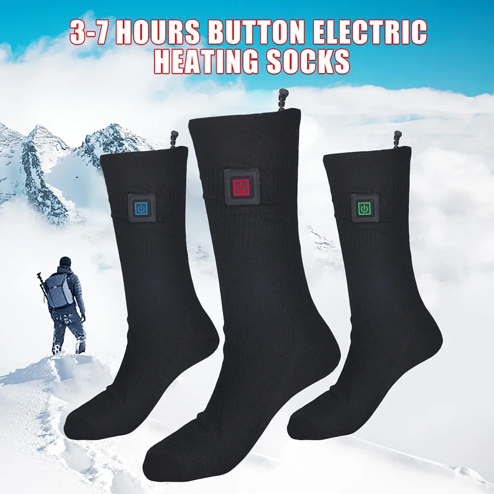 Winter Electric Heated Socks Men's Women's Thermal Heating Thermosocks Foot Warmer Socks Trekking Ski Cycling Outdoor Warm Socks