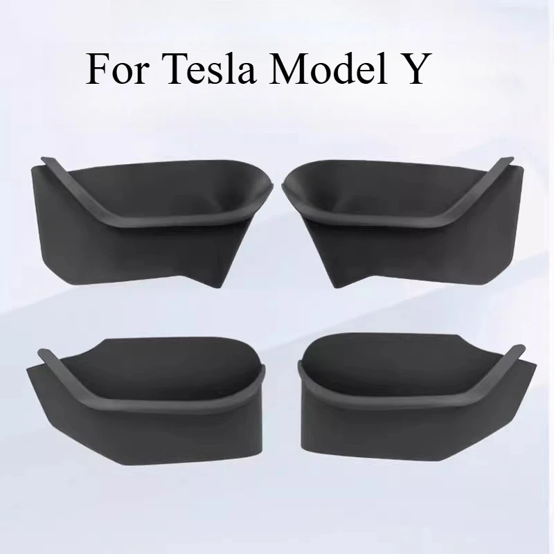 For Tesla Model Y Door Slot Storage Box All Inclusive Suede Protective Hair Accessories Automobiles Car Interior Accessories